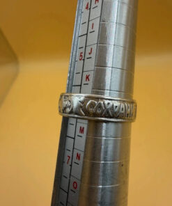 Vintage Sterling silver ring “safe and protect “ size L