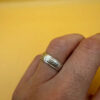 Vintage Sterling silver ring “safe and protect “ size L#149