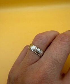 Vintage Sterling silver ring “safe and protect “ size L