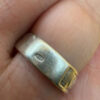 Vintage Sterling silver ring “safe and protect “ size L#149