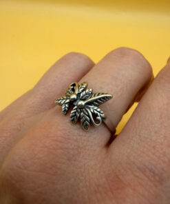 Soviet Sterling Silver Ring 1970s Size O1/2