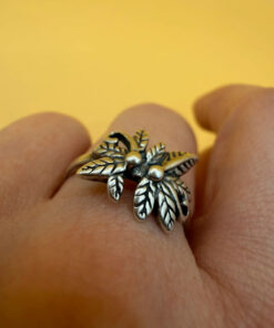 Soviet Sterling Silver Ring 1970s Size O1/2