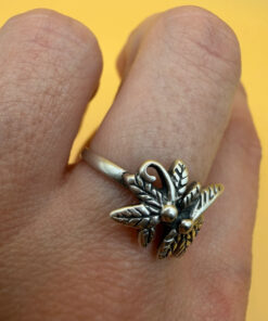 Soviet Sterling Silver Ring 1970s Size O1/2