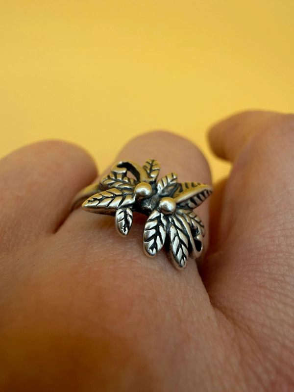 Soviet Sterling Silver Ring 1970s Size O1/2