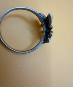 Soviet Sterling Silver Ring 1970s Size O1/2