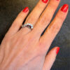 Stunning Sterling silver ring Uk size N, sparkling CZ#41