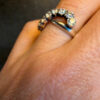 Stunning Sterling silver ring Uk size N, sparkling CZ#41