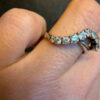 Stunning Sterling silver ring Uk size N, sparkling CZ#41