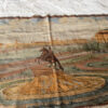 Vintage tapestry wall hanging featuring “The Bronze Horseman” monument to Peter the Great.