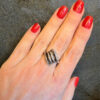 Vintage sterling silver ring Uk size N#40