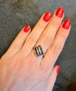 Vintage sterling silver ring Uk size N#40