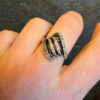 Vintage sterling silver ring Uk size N#40