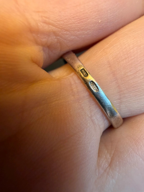 Vintage sterling silver ring Uk size N#40