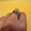 Sterling silver ring with unknown stones Uk size Q#40