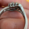 Sterling silver ring with unknown stones Uk size Q#40