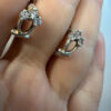 Sterling silver earrings CZ#40