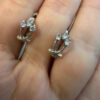 Sterling silver earrings CZ#40