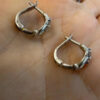 Sterling silver earrings CZ#40