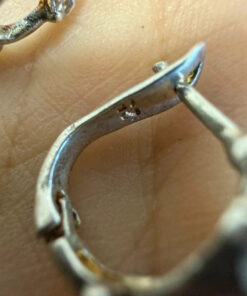 Sterling silver earrings CZ