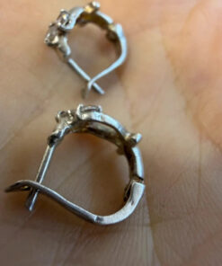 Sterling silver earrings CZ