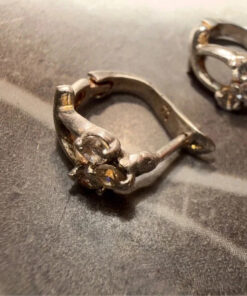 Sterling silver earrings CZ