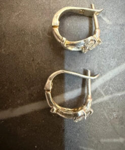 Sterling silver earrings CZ