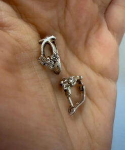 Sterling silver earrings CZ