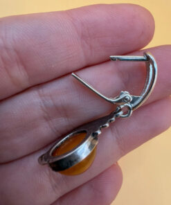 Baltic Amber sterling silver earrings