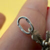 Vintage sterling silver cross “ safe and protect” #43