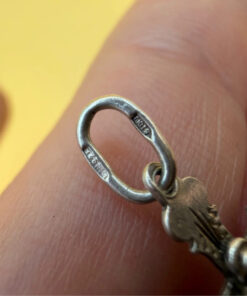 Vintage sterling silver cross “ safe and protect”