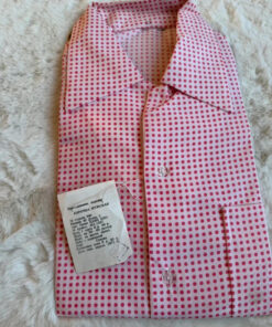 Vintage Soviet Men’s Shirt (1977) Model No. 349, Size 48, Original Tag