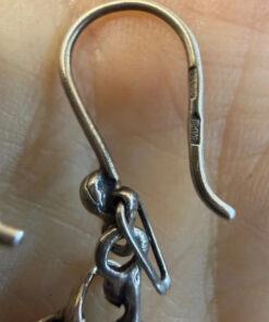 New Sterling silver amber earrings weight 5.73