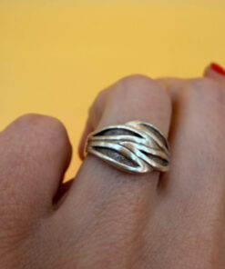 Sterling silver ring Uk size m 1/2