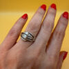 Sterling silver ring Uk size m 1/2