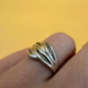 Sterling silver ring Uk size m 1/2