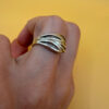 Sterling silver ring Uk size m 1/2
