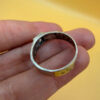 Uk size T , sterling silver ring with CZ #43