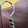 Vintage Soviet sterling silver earrings #42
