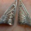 Vintage Soviet sterling silver earrings #42