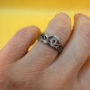 Vintage Sterling silver 90s Ukraine Uk size M#37