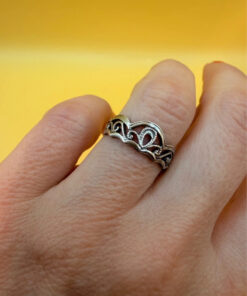 Vintage Sterling silver 90s Ukraine Uk size M#37