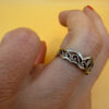 Vintage Sterling silver 90s Ukraine Uk size M#37