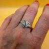 Size S, silver Soviet ring from the 1970s