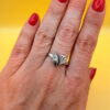 Size S, silver Soviet ring from the 1970s