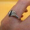 Size S, silver Soviet ring from the 1970s