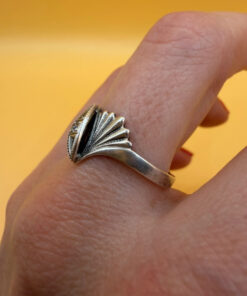 Size S, silver Soviet ring from the 1970s