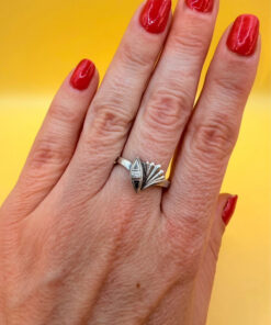 Size S, silver Soviet ring from the 1970s