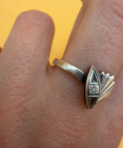 Size S, silver Soviet ring from the 1970s