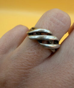 An unusual silver ring, size J#36