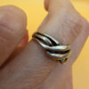 An unusual silver ring, size J#36